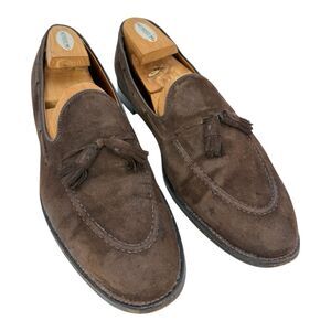 Alden 666 Suede Tassel Loafers Slip On Mocha Brown Men's Size 13 C/E